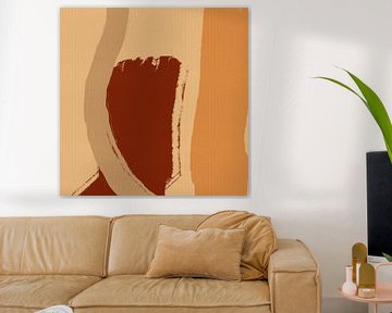Retro color painting with soft brush strokes by Abstract Minimalist Art