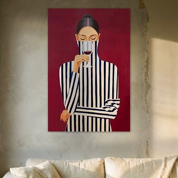 Trendy Wein Frau von ByNoukk