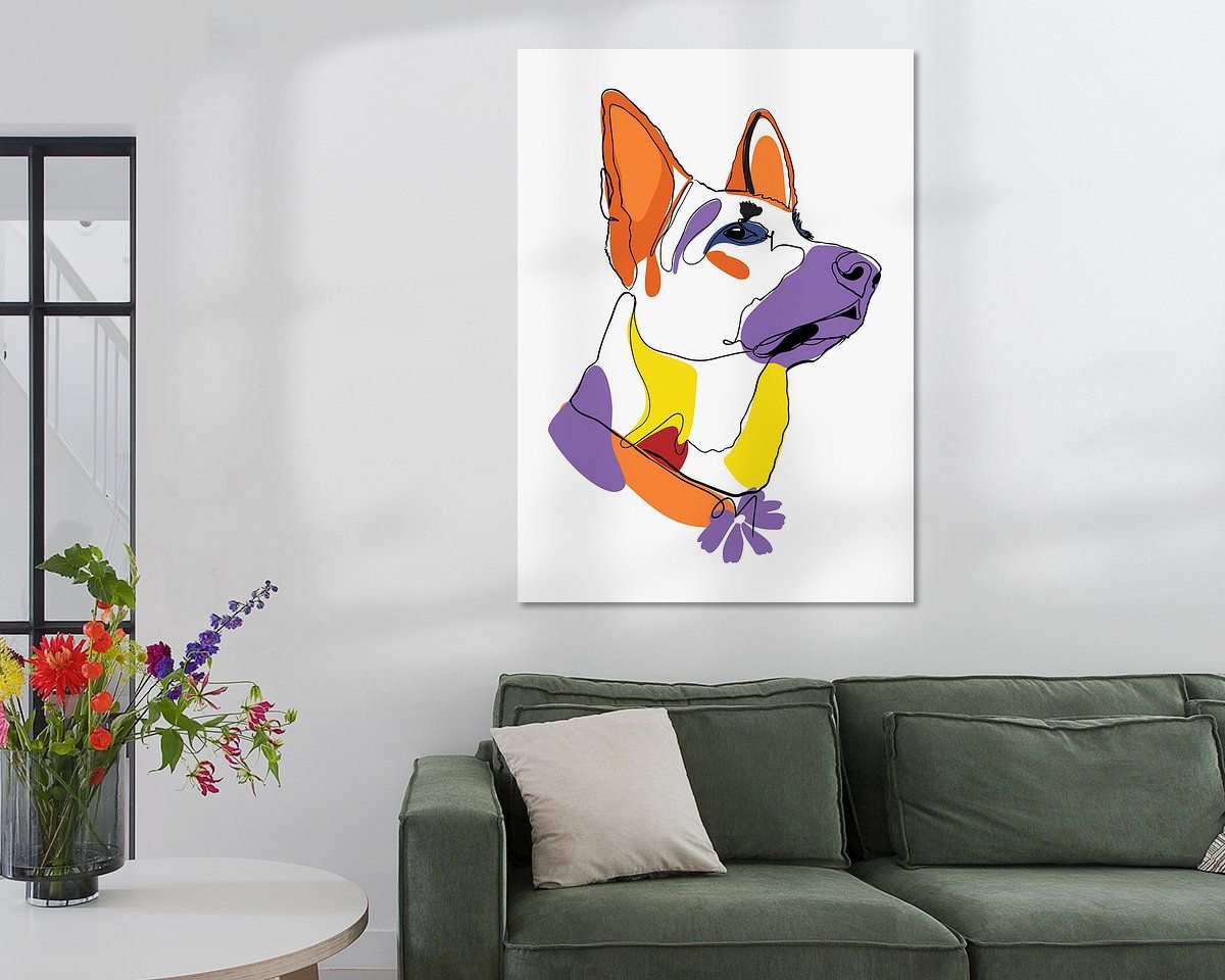 Example of the artwork in a room