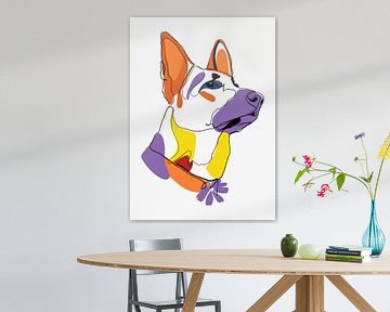 Abstracte Herdershond