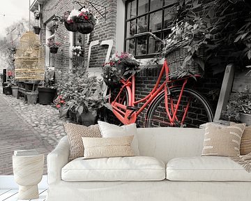 Rotes Stadtrad in Elburg