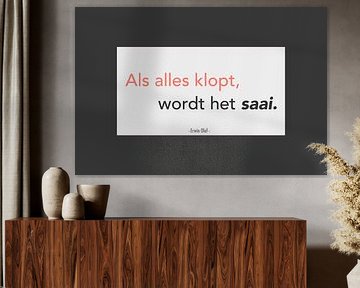 Wenn alles richtig ist