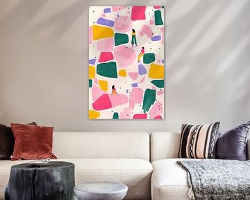 Abstract Meisjes | Kleurrijke Vormen van ARTEO Schilderijen