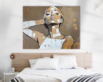 Vrouwenportret | Elegance in Serenity van De Mooiste Kunst