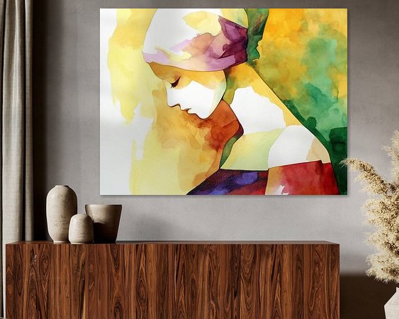 Example of the artwork in a room