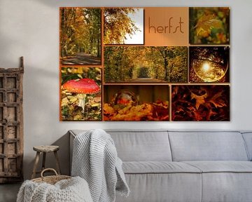 autumn collage sur Yvonne Blokland