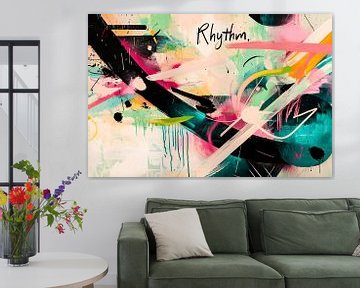 Abstract kleurrijk  lijnen van Art & Soul Creations
