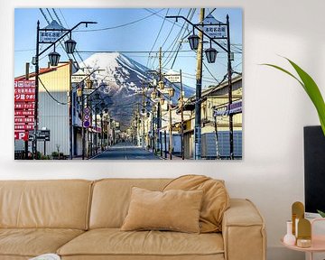 Shimoyoshida Honcho Straße mit Fuji