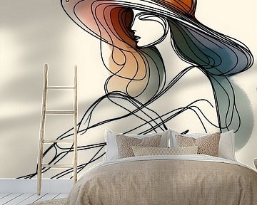 Thinking Woman with Hat