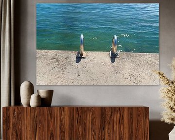 Une échelle pour accéder à la mer Adriatique