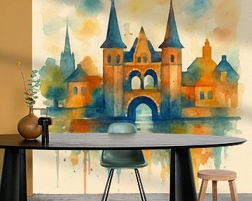 Skyline of Sneek by WESZIR