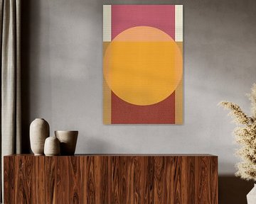 Abstracte kleurrijke geometrische kunst van Abstract Minimalist Art
