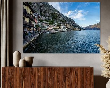 Abend in Limone sul Garda, Italien von Wim Brauns