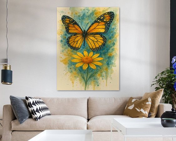 Example of the artwork in a room