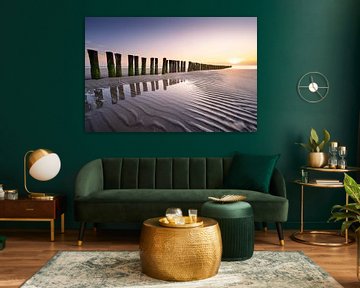 Rimpels van de zee van Max ter Burg Fotografie