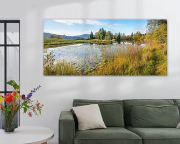 autumnal scenery lake Moorweiher. landscape Oberstdorf by SusaZoom