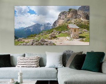 St. Franziskus chapel at hiking trail Ciampai, dolomites alps by SusaZoom