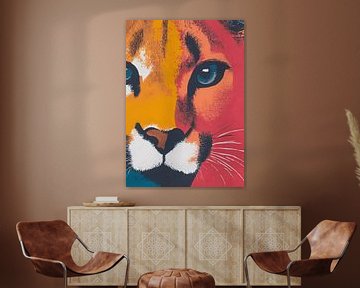 Abstracte Kat met Ogen van Modern Collection