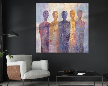 Abstract people in colour by Art Whims