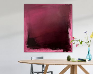 Magenta Abstract | Bordeaux Beweging van Modern Collection