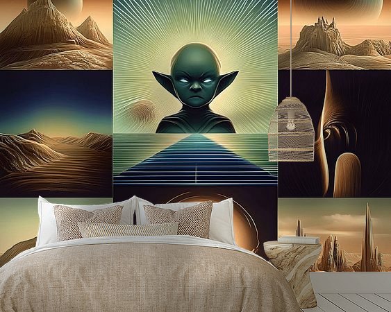 Example of the artwork in a room