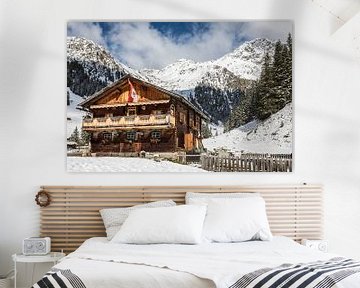 Unterstalleralm snackstation in het Arntal, Innervillgraten van Christian Müringer