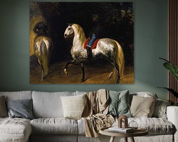 Théodore Géricault. Spotted Grey Horses