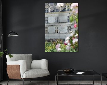 Chateau Villandry omlijst door rozen van Ingrid de Vos - Boom