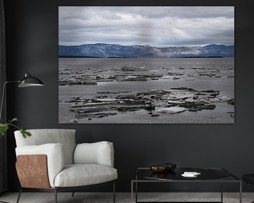 Ice on the river in spring by Claude Laprise