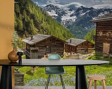 Hütten der Oberstalleralm (1.870 m) im hinteren Villgratental