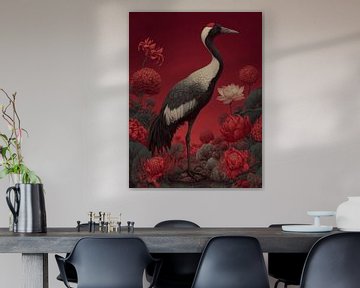 ode Kraanvogel in Bloemenzee van But First Framing