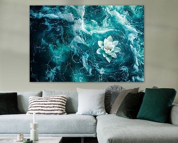 Lotus op levendig water