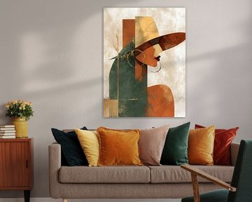 Moderne Cowgirl in Abstracte Stijl van But First Framing