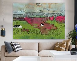 Example of the artwork in a room