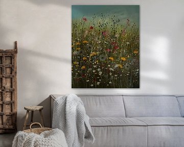 La prairie en fleurs sur Magdalena Kielb