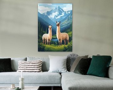 Alpaca van de Andes van R Pevitanada