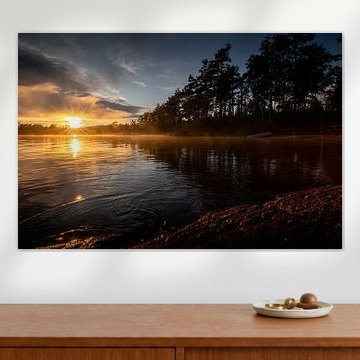 Norwegian Silence - Sunset by the Lake 001