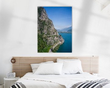 Ponalestraße mit Blick auf Riva del Garda