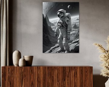 Donkere astronaut van Rizal Azhari