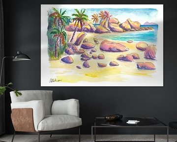 The Baths Virgin Gorda Felsen Karibik Strand Paradies Seelandschaft