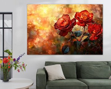 Elegante rode rozen van Imperial Art House