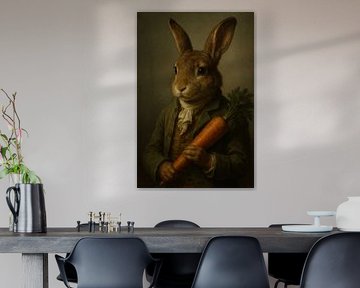 Renaissance Rabbit with Carrot