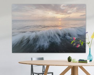 North Sea in soft evening light by Erik Busstra