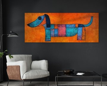 Abstracte Hond | Wild Dog van ARTEO Schilderijen