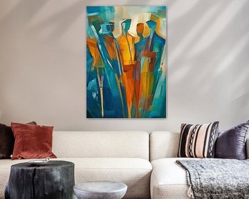 Abstracte Figuren | Mensen van Kunst Kriebels