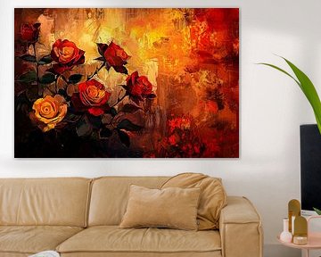 Expressieve rozen in warme tinten van Art & Soul Creations