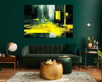 Abstract city design with colours by Art & Soul Creations