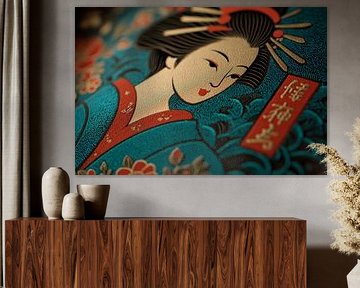 pittoresque Japon Geisha illustration sur Egon Zitter