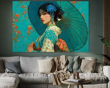 picturesque Japan Geisha portrait by Egon Zitter