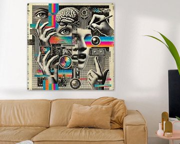 Digitaal bewustzijn - Postmoderne collage tussen mens en technologie van MArt